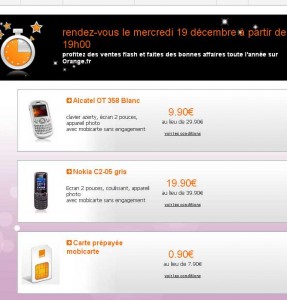 Mobile prépayé alcatel ot385 à 9.9  euros jusqu’au 21/12 23h59 .. TERMINE