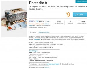 200 tirages photos pour 9 euros, 400 pour 15 euros