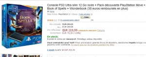 PS3 12go Book of spells avec playstation move qui revient à 189 euros .. le 10/12