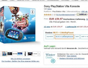 165 euros port inclu le pack console playstation Vita + little big planet