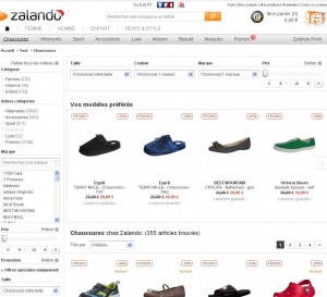 Zalando .. pas mal de chaussures à moins de 20 euros pour l’anniversaire
