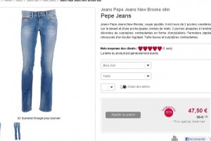 Jean Pepe Jeans pour femmes à 47.5 euros