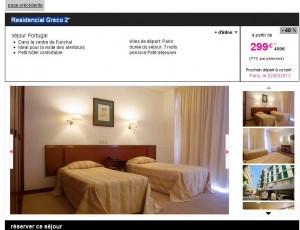 Séjour 1 semaine en petit dejeuner à Madere à 299 euros .. depart le 2/02 de Paris