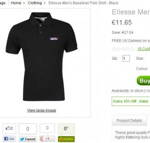 9 euros 90 un Polo Ellesse port inclu
