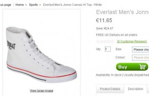 chaussures de sport everlast