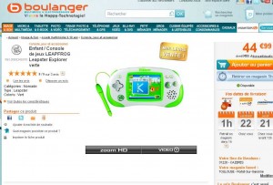 console de jeux educative leapster explorer