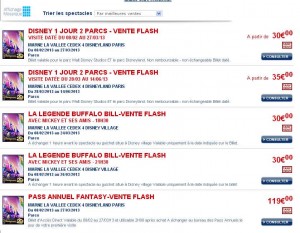 Disneyland Paris:  billets  à 30 ou 35 euros pour 1 jour/2 parcs pour visite jusqu’au 14 juin .. TERMINE
