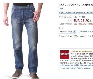 Jean Lee pour hommes à moins de 36 euros