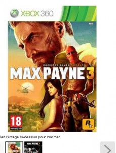 Soldes jeux videos : Max Payne3 xbox à 15 euros  , Tablette Udraw xbox et ps3 à 7.5 euros livraison incluse …