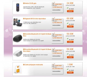 vente flash site orange jusqu'au 22 février 2013