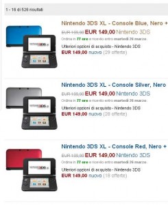 Nindendo 3DS XL à moins de 155 euros port inclu