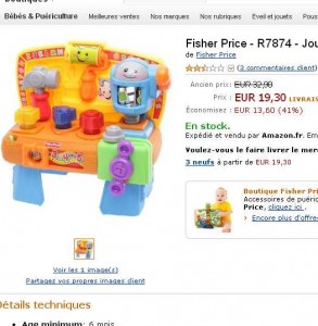 fisher price mon grand établi