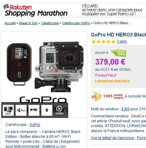 Test GoPro Hero3+ Black Edition : une action cam de transition | High-Tech Out