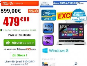 PC portable Core I5 à moins de 480 euros