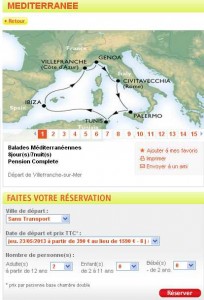 Croisière méditerrannée 8 jours à 330 euros pension complete depart le 23 mai