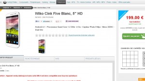 wiko cink five