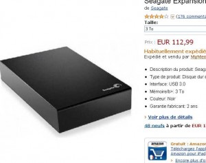 disque dur externe 3to pas cher