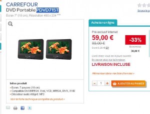 lecteur dvd portable