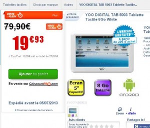 tablette pas chere