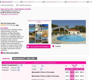 location vendée village vacances