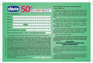 Puériculture : 50% de remboursé sur l’achat de 4 articles de la marque Chicco