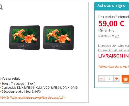 lecteur dvd portable