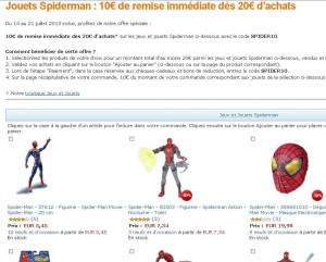 jouet spiderman
