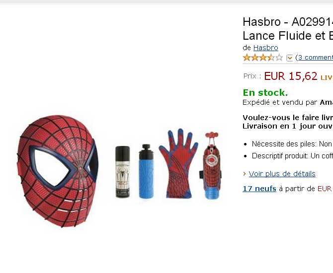 spiderman jouet