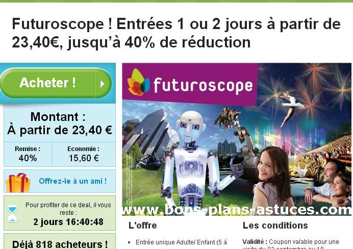 futuroscope billet