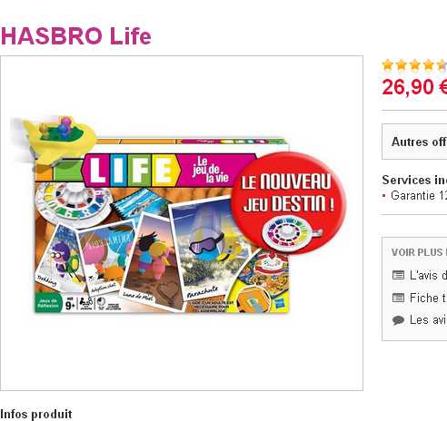 jeu hasbro life