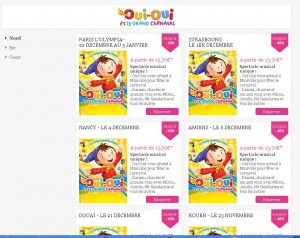 spectacle oui oui en tournée