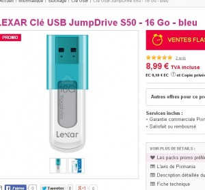 Clé usb 64go à 20.49 euros port inclus