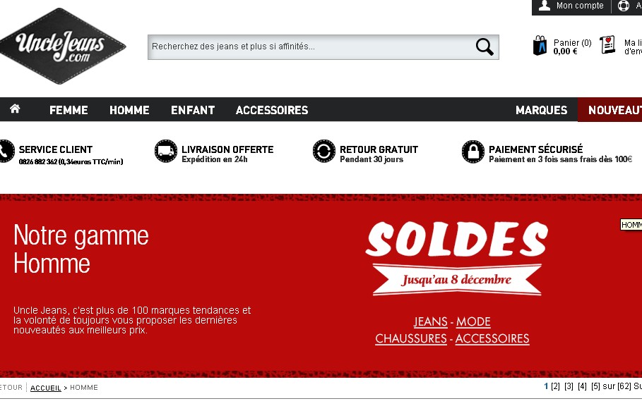 soldes uncle jeans