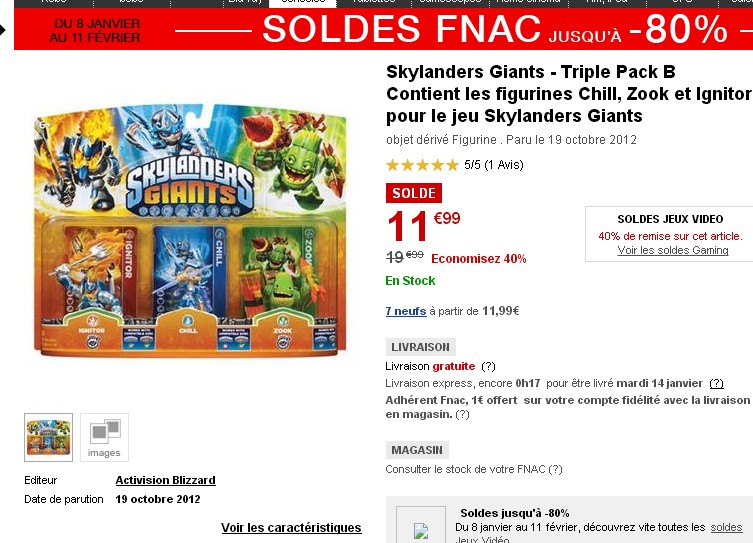 Lots 11 figurines Skylanders Giants + 2 Portails Spyro's Adventure PS3 - Jeux vidéo
