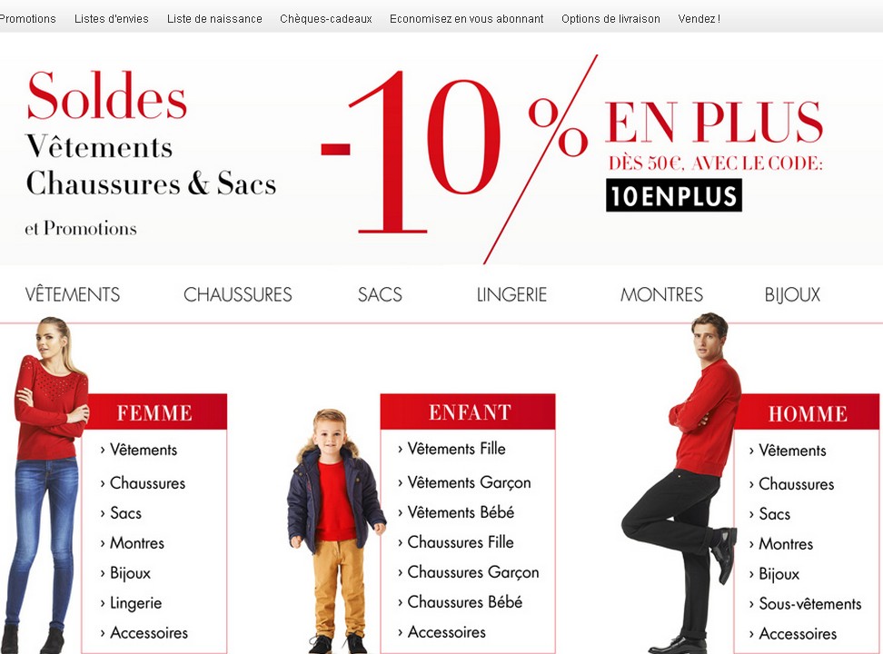 Amazon 10 pourcent de remise sur les soldes vetements