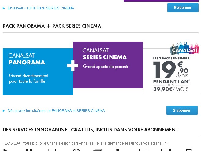 50 euros d'avoir offerts pour un abonnement à canalsat , canalplus
