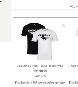 gola tee shirt et polo