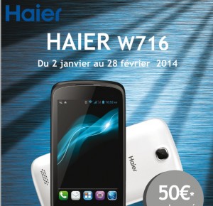 Bon plan smartphone : haier w716 dual core qui revient à moins de 50 euros