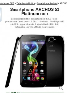 smartphone archos 53