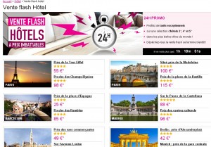 Vente flash hotels : à partir de 55 euros un hotel 4 étoiles à Paris .. faire vite