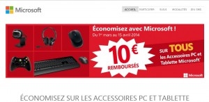 10 euros de remboursé sur clavier, souris, manettes Microsoft