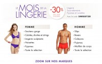 30 pourcent de remise sur la lingerie chez amazon