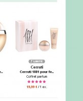 Bon plan parfums : coffrets Cerruti 1881 pour hommes et femmes à moins de 20 euros .. toujours dispo