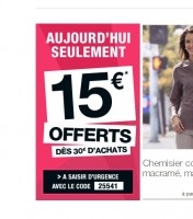 Damart : 15 euros de remise pour 30 euros d’achats le 25 avril
