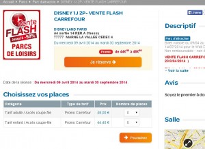Disneyland paris: billets non datés à 48 ou 44 euros pour une visite jusqu’au 30 septembre 2014