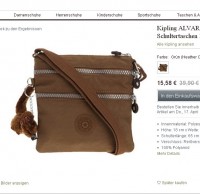 Sac bandoulière kipling alvar à 16 euros  contre 40 – 45 généralement
