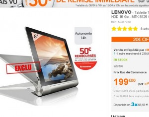 Tablette Lenovo Yoga 8 pouces, quad core qui revient à moins de 100 euros  .. toujours disponibles