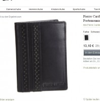 Moins de 14 euros un portefeuille en cuir Pierre Cardin pour femmes