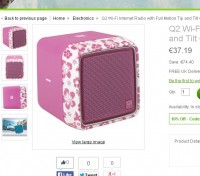 Radio internet wifi Q2 à 33.50 euros
