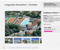 vacances de paques: 96 euros le mobil home au bord de la mer à Toreilles arrivée le 19 ou 26  avril